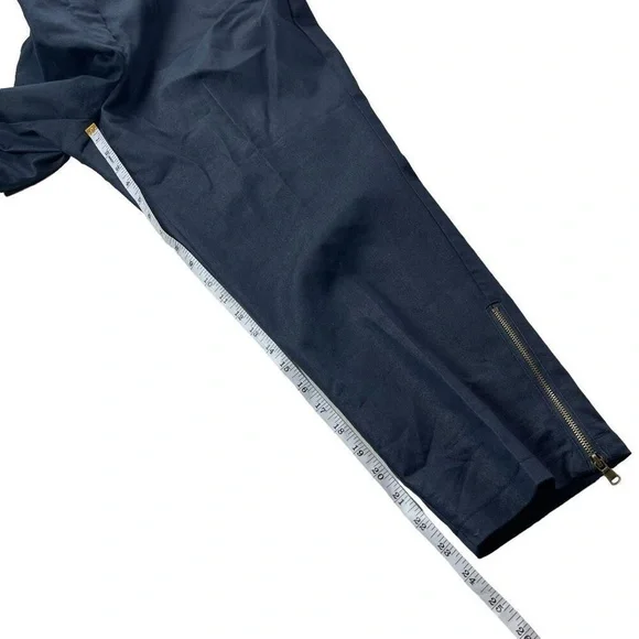 New York & Co Pants‎ Womens Size 16 Navy Mid Rise Crop Slim - Picture 8 of 8